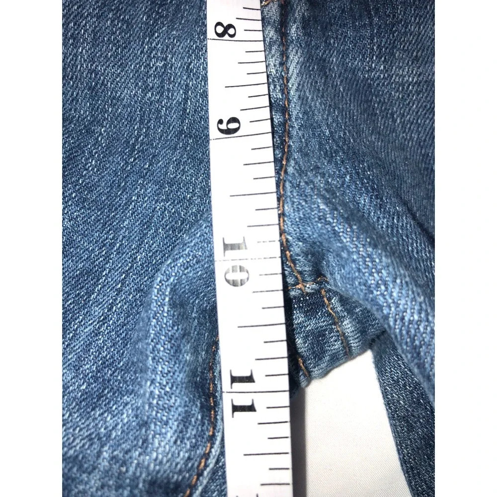True Religion Ricky Relaxed Straight Leg Jeans Mens 34 Dark Wash Blue Denim USA